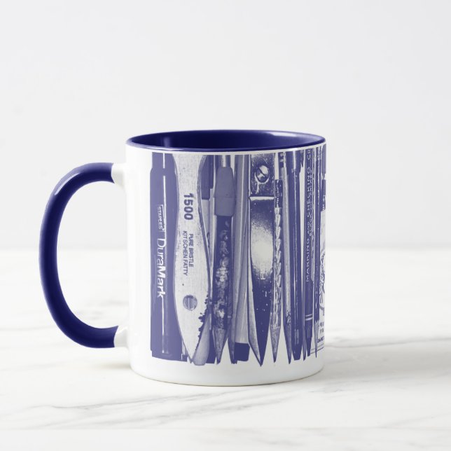 Caneca de Mesa Kitschen Fatty Azul Deli (Esquerda)