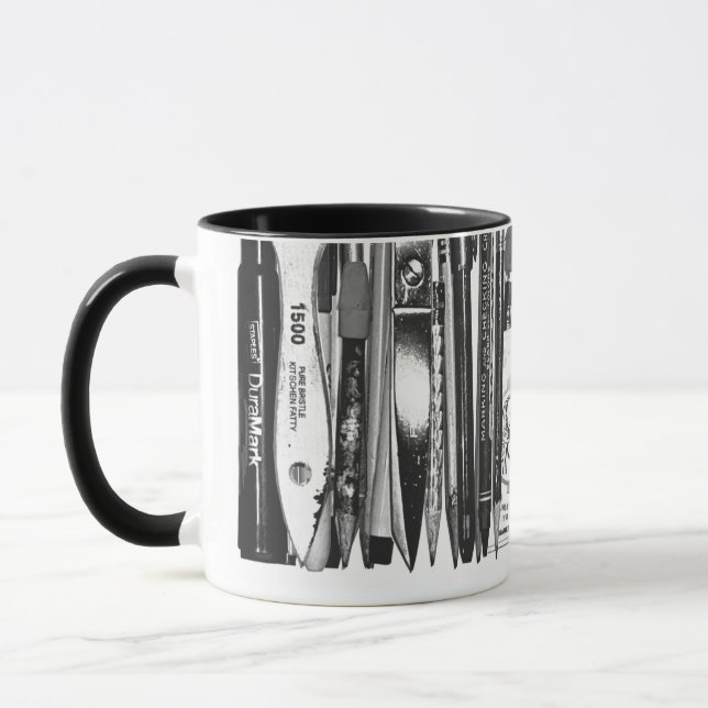 Caneca de Mesa Kitschen Fatty Preto Brilhante (Esquerda)