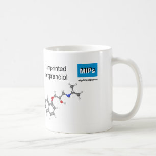 caneca de modelo de propranolol