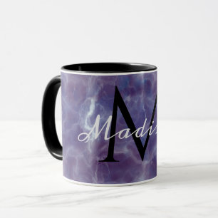Caneca de Monograma com Nome Personalizado Violet