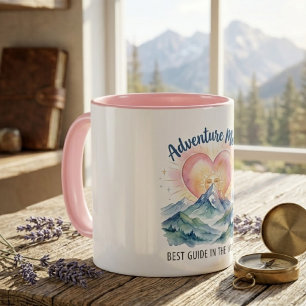 Caneca de Montanha Aquarela Adventure Mom