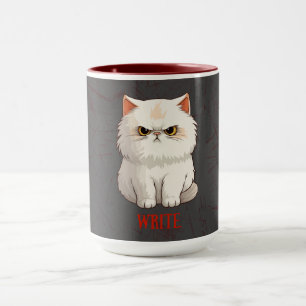 Caneca de Motivação para Escritor do Grumpy Cat