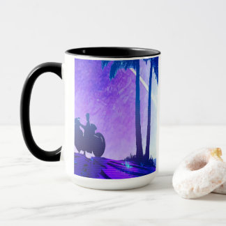 Caneca de Moto Synthwave