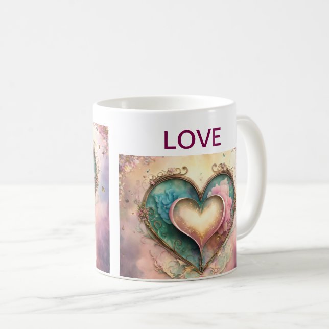 Caneca de na moda cerâmica para café, chá ou bebid (Frente Esquerda)