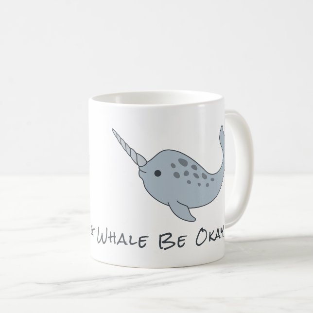 Caneca de Narwhal (Frente Esquerda)