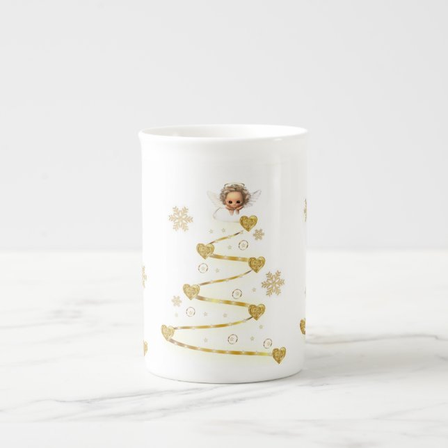 Caneca de Natal, Anjo de Natal, Feliz Natal (Frente)