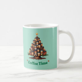 Caneca de Natal Árvore de Café