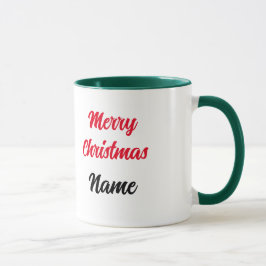 Caneca de Natal bonita e colorida personalizável