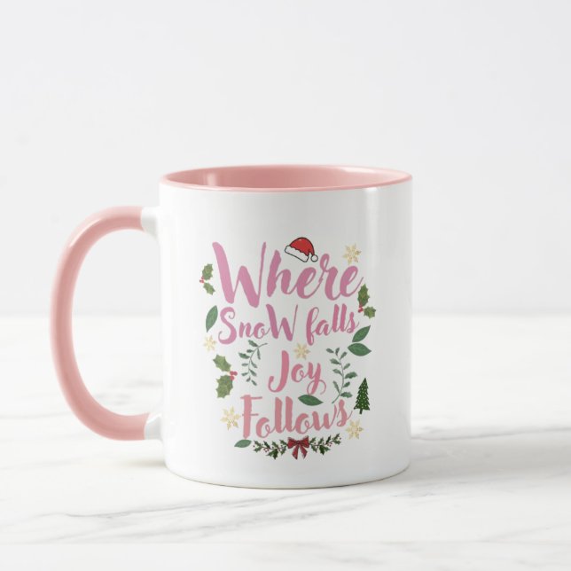Caneca de Natal com Citação Estética (Esquerda)