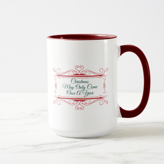 Caneca de Natal com Duas Mensagens (Direita)