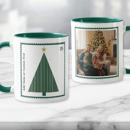 Caneca de Natal com Foto Personalizada da Árvore d