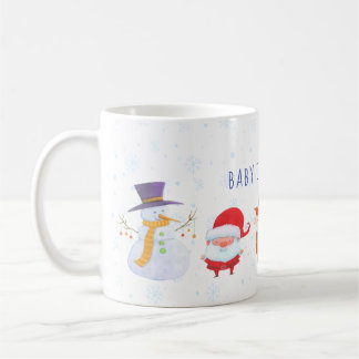 Caneca de Natal com Papais noeis e amigos animais