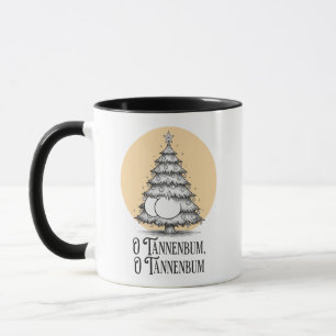 Caneca de Natal com Piada de Bunda O Tannenbum