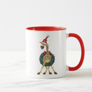 Caneca de Natal da Girafa