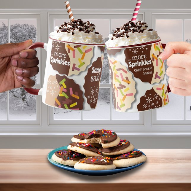 Caneca de Natal de Biscoito com Confeitos Personal (Criador carregado)