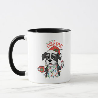 Caneca de Natal de Cachorro Engraçado, Café de Cac