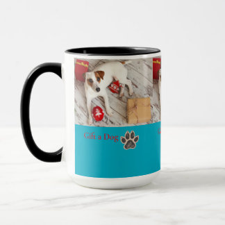 Caneca de Natal de Cachorro Fofa Presente