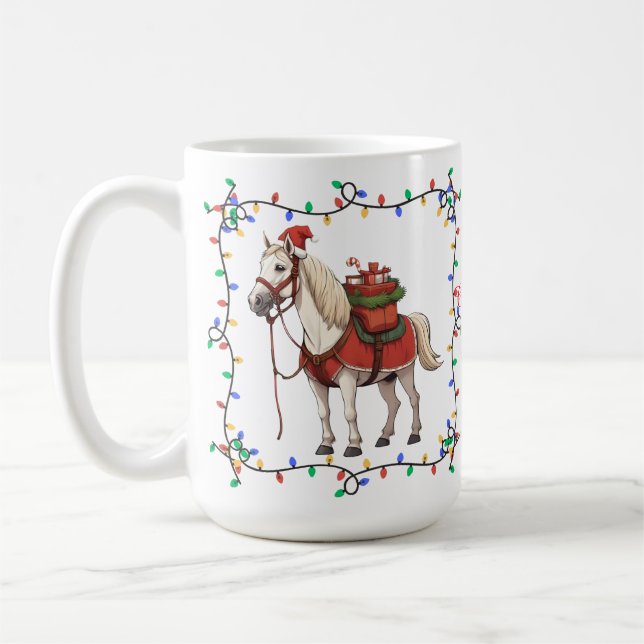 Caneca de Natal de Cavalo Bonito (Esquerda)