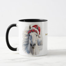 Caneca de Natal de Equitação