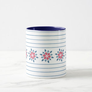 Caneca de Natal de Floco de Neve Elegante – Férias