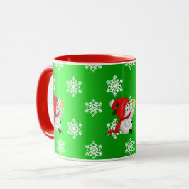 Caneca de Natal de Homem de Neve Fofo