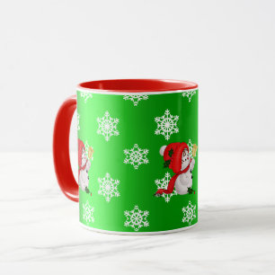 Caneca de Natal de Homem de Neve Fofo