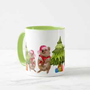 Caneca de Natal de Quokka Australiana