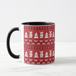 Caneca de Natal de Vaca Fofa