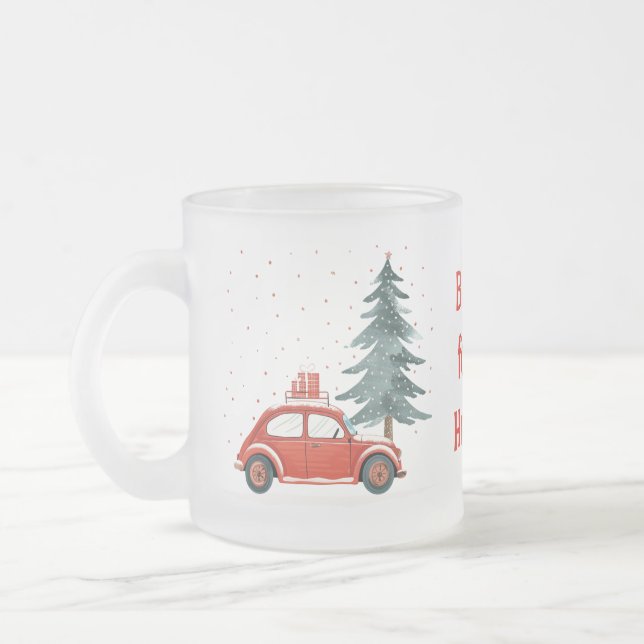 Caneca de Natal | Design de Feriado Nórdico Russo (Esquerda)