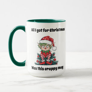 Caneca de Natal do Elfo - Caneca que Eu Recebi de