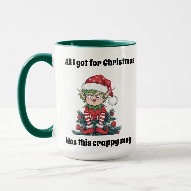 Caneca de Natal do Elfo - Caneca que Eu Recebi de  (Esquerda)