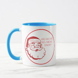 Caneca de Natal do Papai Noel Café Engraçado e Div