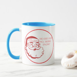 Caneca de Natal do Papai Noel Café Engraçado e Div