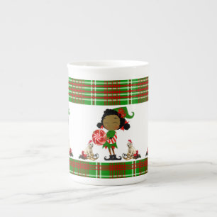 Caneca de Natal, Elfo Africano, Feliz Natal