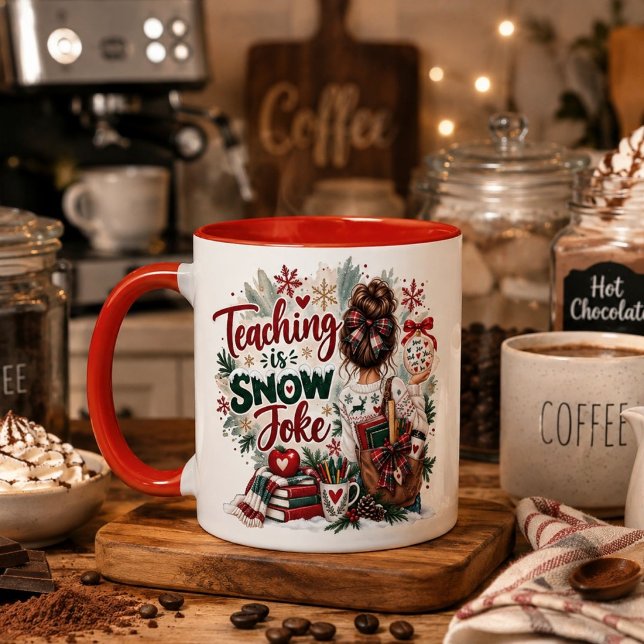 Caneca de Natal Ensino Não é Piada, Professor Engr (Criador carregado)