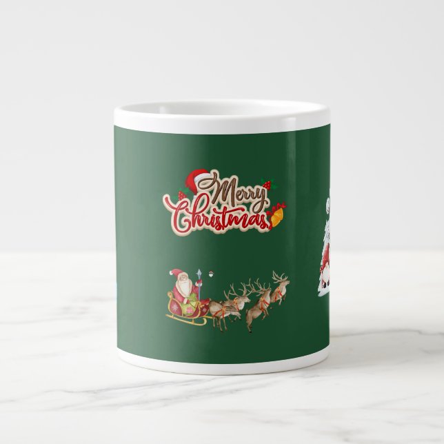 Caneca de Natal feliz, Papai Noel (Frente)
