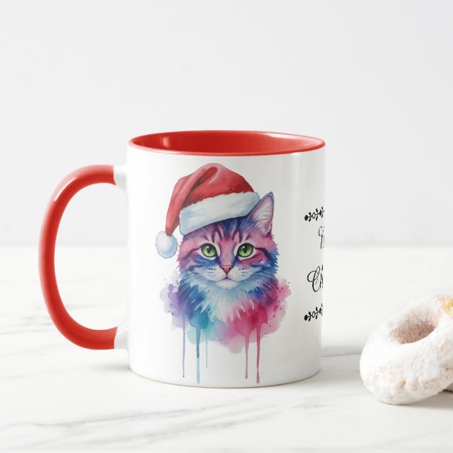 Caneca de Natal Festiva (Com Donut)