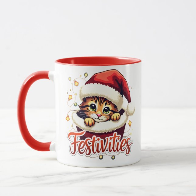 Caneca de Natal Festiva (Esquerda)