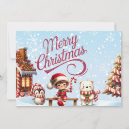 Caneca de Natal Festiva com Elf, Convite Pinguim