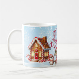 Caneca de Natal Festiva I Elf, Pinguim e Urso Pola