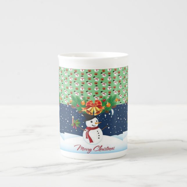 Caneca de Natal, Neve, Feliz Natal (Frente)