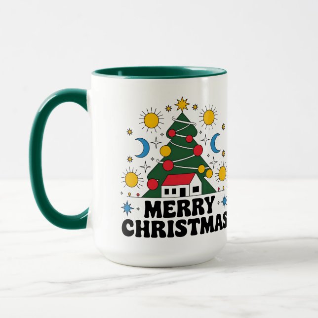 Caneca de Natal: Novo Modelo Festivo (Esquerda)