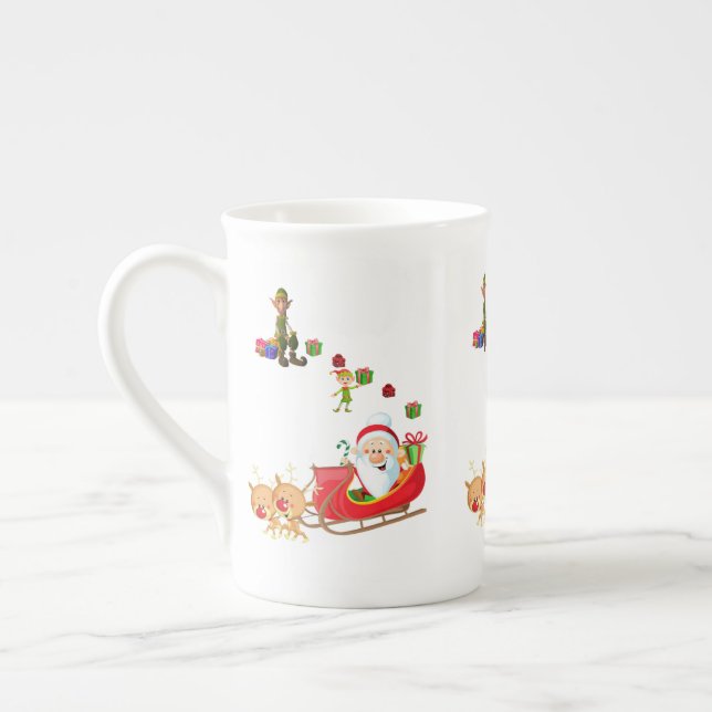 Caneca de Natal, Papais noeis, Feliz Natal (Esquerda)