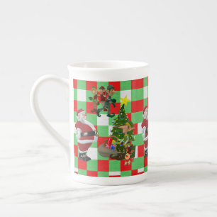 Caneca de Natal, Papais noeis, Feliz Natal