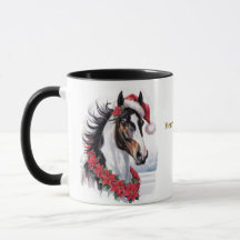 Caneca de Natal para Equitação