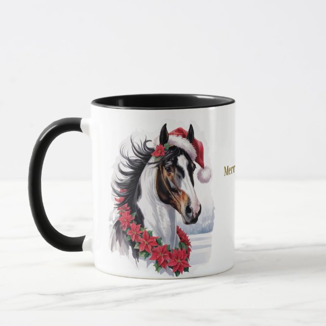 Caneca de Natal para Equitação (Esquerda)