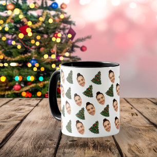 Caneca de Natal Personalizada com Seu Rosto