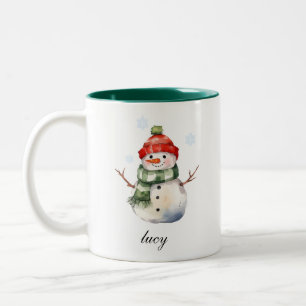 Caneca de Natal Personalizada Snowman
