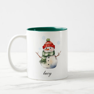 Caneca de Natal Personalizada Snowman