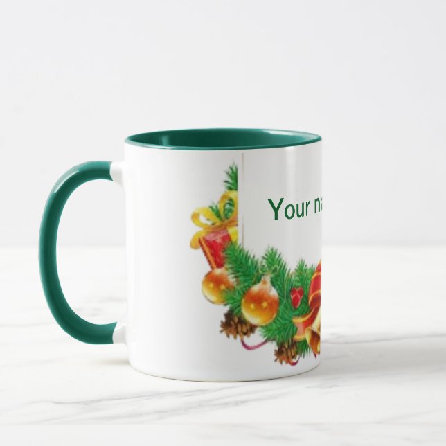 Caneca de Natal personalizável (Esquerda)